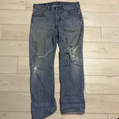 Levi's 501 ダメージデニム 34x32