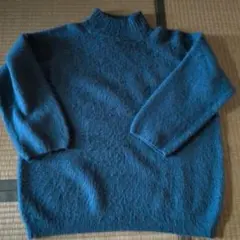 PUAL CE CIN 青 ハイネックセーター