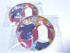 ハイキュー!! 日向翔陽 孤爪研磨 ビスケット缶バッジ 2個セット ※バラ売り可