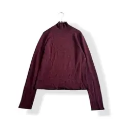 K.T KIYOKO TAKASE ウールブレンド 薄手 ニット ワインレッドMのサムネイル