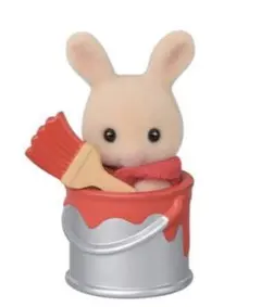 新品未使用　シルバニアファミリー 赤ちゃん工作だいすき　みるくうさぎ