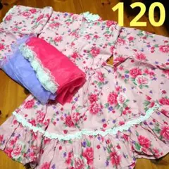 POP ON POP 花柄浴衣 120