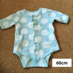 ベビー　西松屋　水玉模様　ボディースーツ　60cm