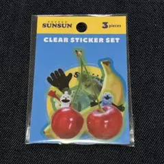 新品 PUPPET SUNSUN クリアシール ステッカーセット 3枚セット B