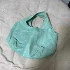 〈あやっぺ様専用〉ミントグリーン レザー ハンドバッグ（パピヨネ）