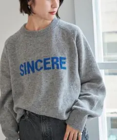 未使用 Spick & Span ラグランロゴニットプルオーバーのサムネイル