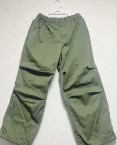 オリーブグリーン ワイドパンツ WEGO