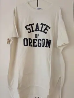 ロゴTシャツ　白　オーバーサイズ