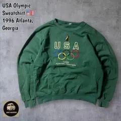 USA AtlantaOlympic1996極フェードロゴ刺繍スウエットMのサムネイル