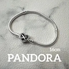 PANDORA スパークリング インフィニティハート ブレスレット 16cm