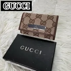 GUCCI GGキャンバス リボン キーケース 6連(7/18まで出品) - メルカリ