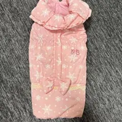 Pretty Bouquet 犬用ダウンベスト ピンク 雪柄のサムネイル