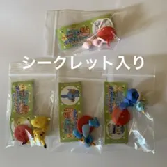 ポケットモンスターチョコエッグ旅立ちの3匹　　4種セット　ミュウ　ピカチュウ入り