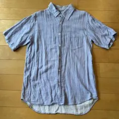 【日本製】GAIJIN MADE ガイジンメイド ストライプ半袖シャツMコットンのサムネイル