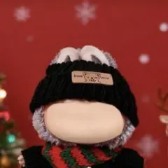 ラブブ　冬服　ニット帽　ニットターバン　ぬい服　ドール服 15cm〜17cm