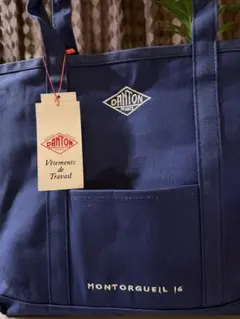 新品ダントンDANTON MONTORGUEIL 16 トートバッグ ネイビー