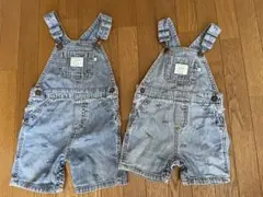 Carter’s デニムショートオール 恐竜プリント　2サイズ　 9/18ヶ月