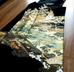 未仕立て品&名品&極美品【絹 和装小物 着物 振袖 留袖 和装 訪問着 黒