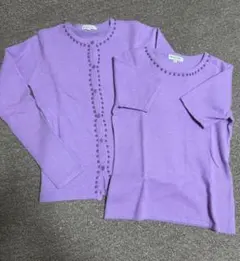 SAB STREET パープル カーディガンとトップスセット M