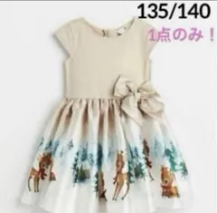 ☆新品☆H&Mワンピース　ディアクリスマスワンピース♡ドレス　135/140
