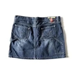 美品♡　ア ベイシング エイプ　デニム　ミニスカート　刺繍　Y2K　希少　平成