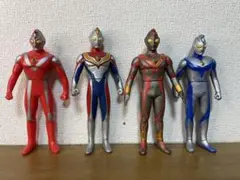 絶版　ウルトラマンダイナ　ソフビ　4体セット