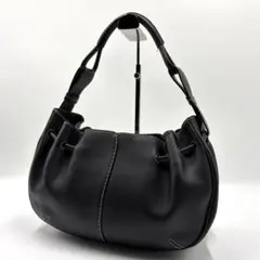 【極美品】 土屋鞄 ショルダーバッグ ワンハンドショルダー レザー ブラックのサムネイル