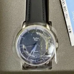 Furbo 自動巻き時計 ホワイトダイヤル ブラックレザー Furbo 自動巻き時計 ホワイトダイヤル ブラックレザー フルボ デザイン