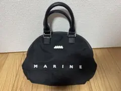 ムータマリン ロゴキルティング ミニショルダーバッグ ブラック - メルカリ