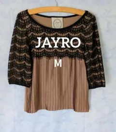 JAYRO（ジャイロ） レース　プリーツ　カットソー　М レース トップス