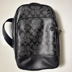 COACH シグネチャー ボディバッグ ショルダーバッグ ブラックのサムネイル