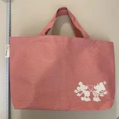 ミッキー＆ミニー　デニム調トートバッグ　エコバッグ