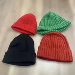 【まとめ売り】ニット帽　4点セット