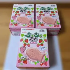 ぷくぷくたい いちご　10個入✕３個セット　お菓子まとめ売り