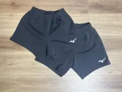 Mizuno バレーボール用ショートパンツ ブラック2枚セット