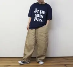 ichi イチ ロゴプリントTシャツ ネイビーのサムネイル