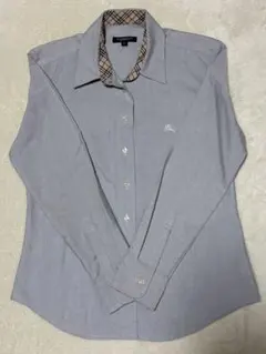 BURBERRY グレー 長袖シャツ L