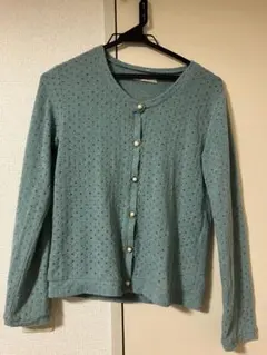 axes femme 長袖 カーディガン ミントグリーン