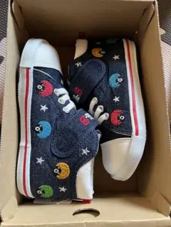 MIKIHOUSE ダブルB 男の子女の子　靴　豪華刺繍17センチ