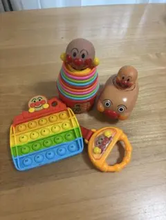 【アンパンマン おもちゃ4点セット】知育玩具・幼児向け・おでかけおもちゃ
