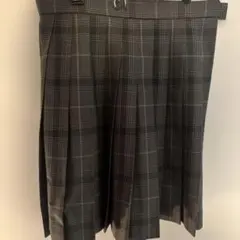 グレー チェック柄 プリーツスカート　conomiスカート　制服スカート