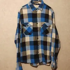 S/AEROPOSTALE/US古着/ブロックチェック/ネルシャツ/長袖のサムネイル