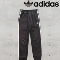 adidas ブラック トラック ジャージ パンツ XS
