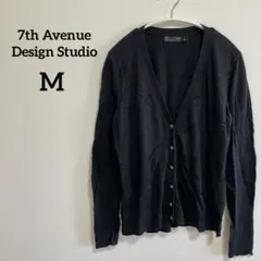 7th Avenue Design Studio【M】カーディガン 長袖ブラック