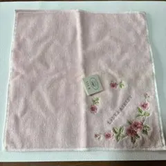 Laura Ashley タオルハンカチ ピンク 花柄