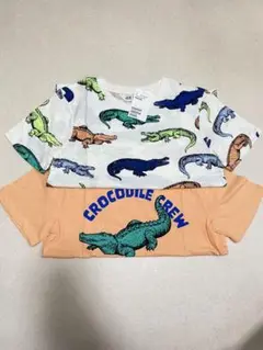 H&M カラフルワニ Tシャツ セット135/140