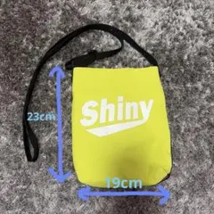 蛍光黄色 ショルダーバッグ