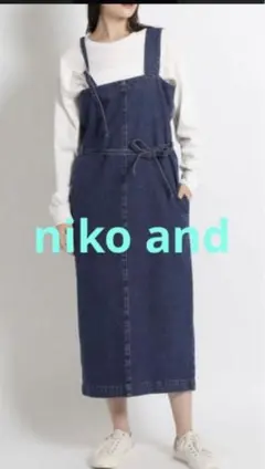 niko and サロペットスカート　デニム