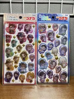 ち*ん様 新品未開封♪うるちゅるポップシール♪名探偵コナン好きに♪2枚セットE