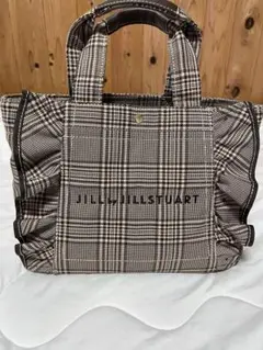 JILL STUART チェック柄トートバッグ